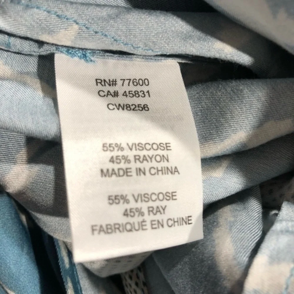 Chaser silky ikat cropped Jumpsuit romper medium - Picture 8 of 8